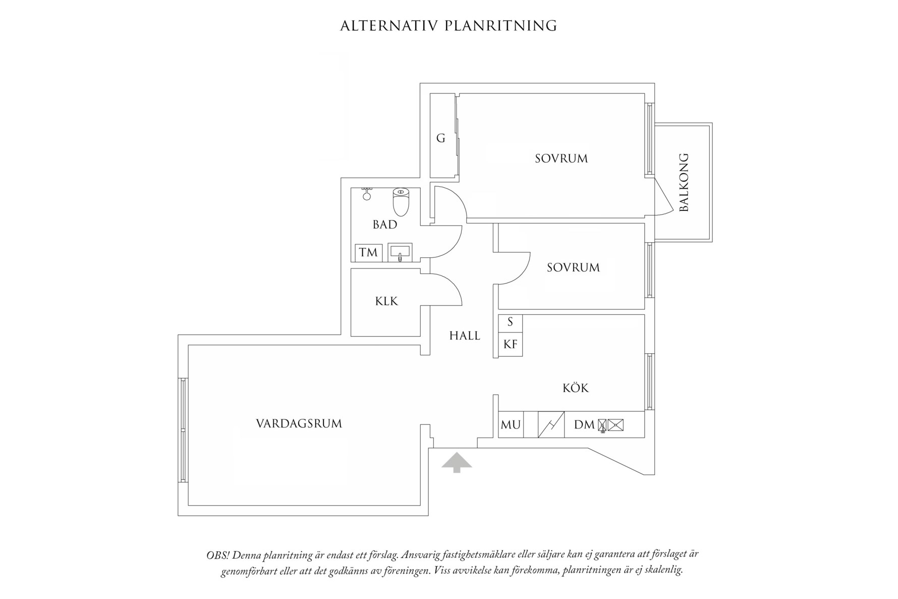 Planritning 1 Mölndalsvägen 59A