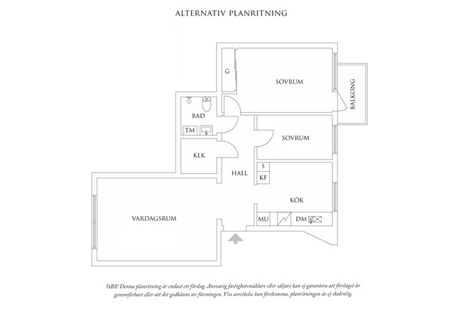 Planritning 1 Mölndalsvägen 59A
