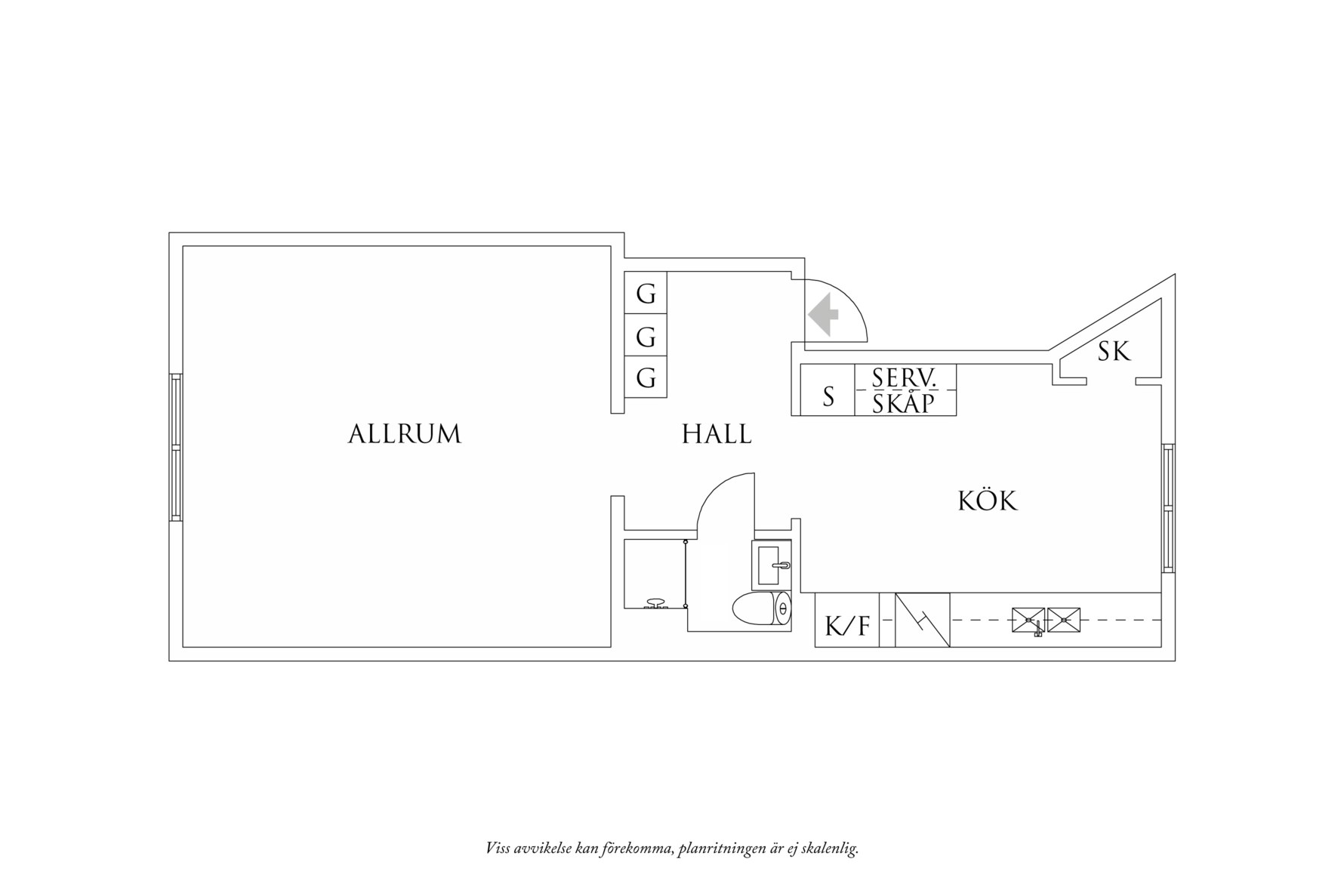 Planritning 1 Eldaregatan 2D
