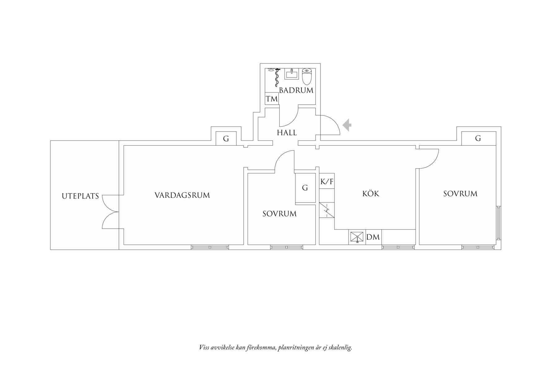 Planritning 1 Svangatan 17B