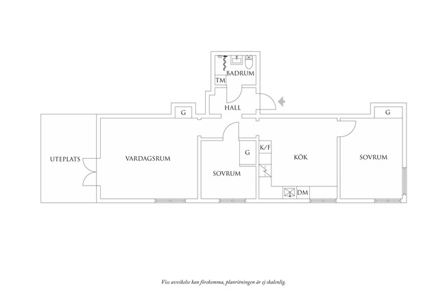 Planritning 1 Svangatan 17B