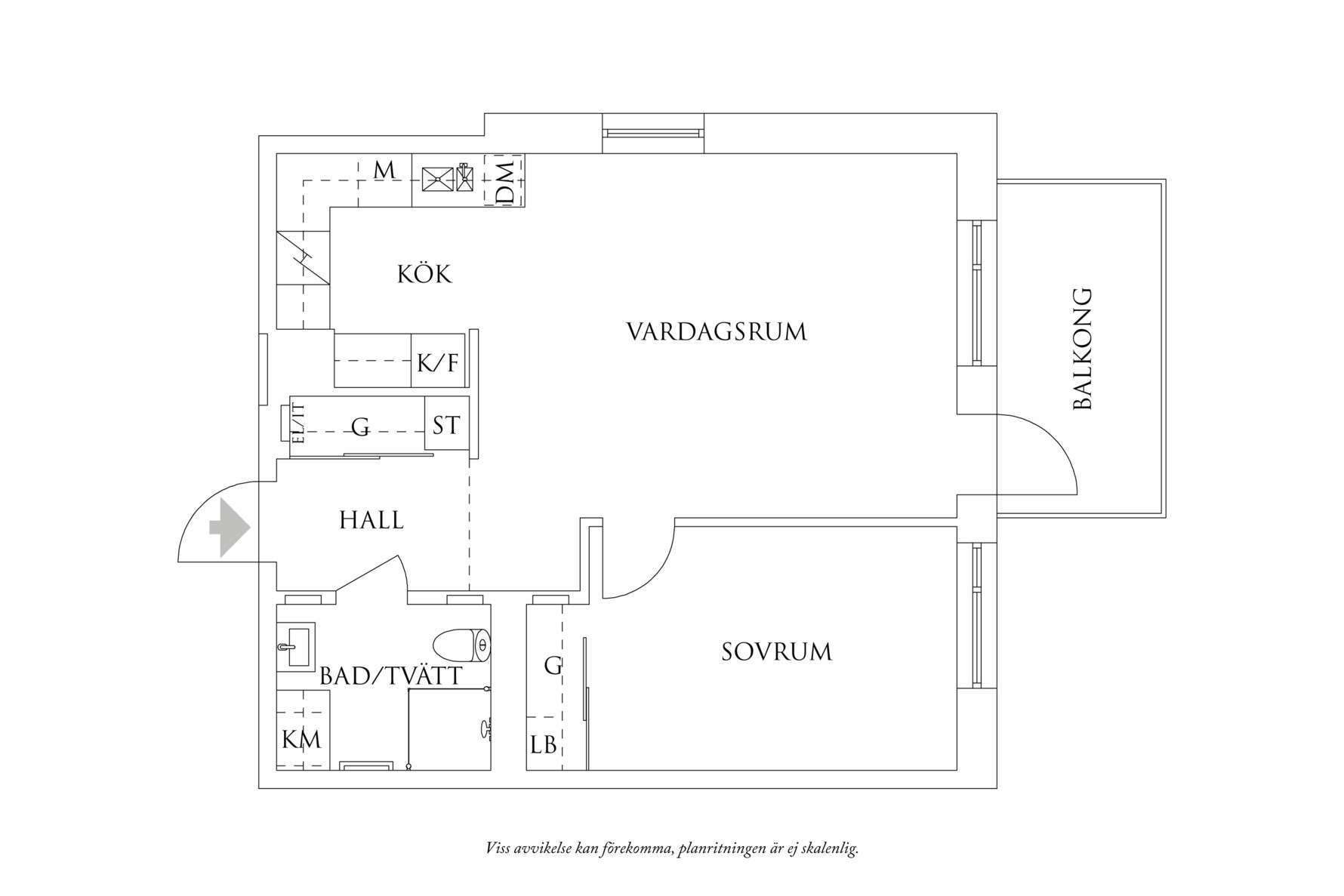 Planritning 2 Bildradiogatan 8C