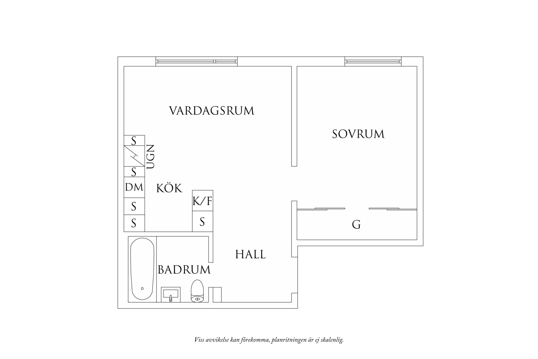 Planritning 1 Skepparegången 26