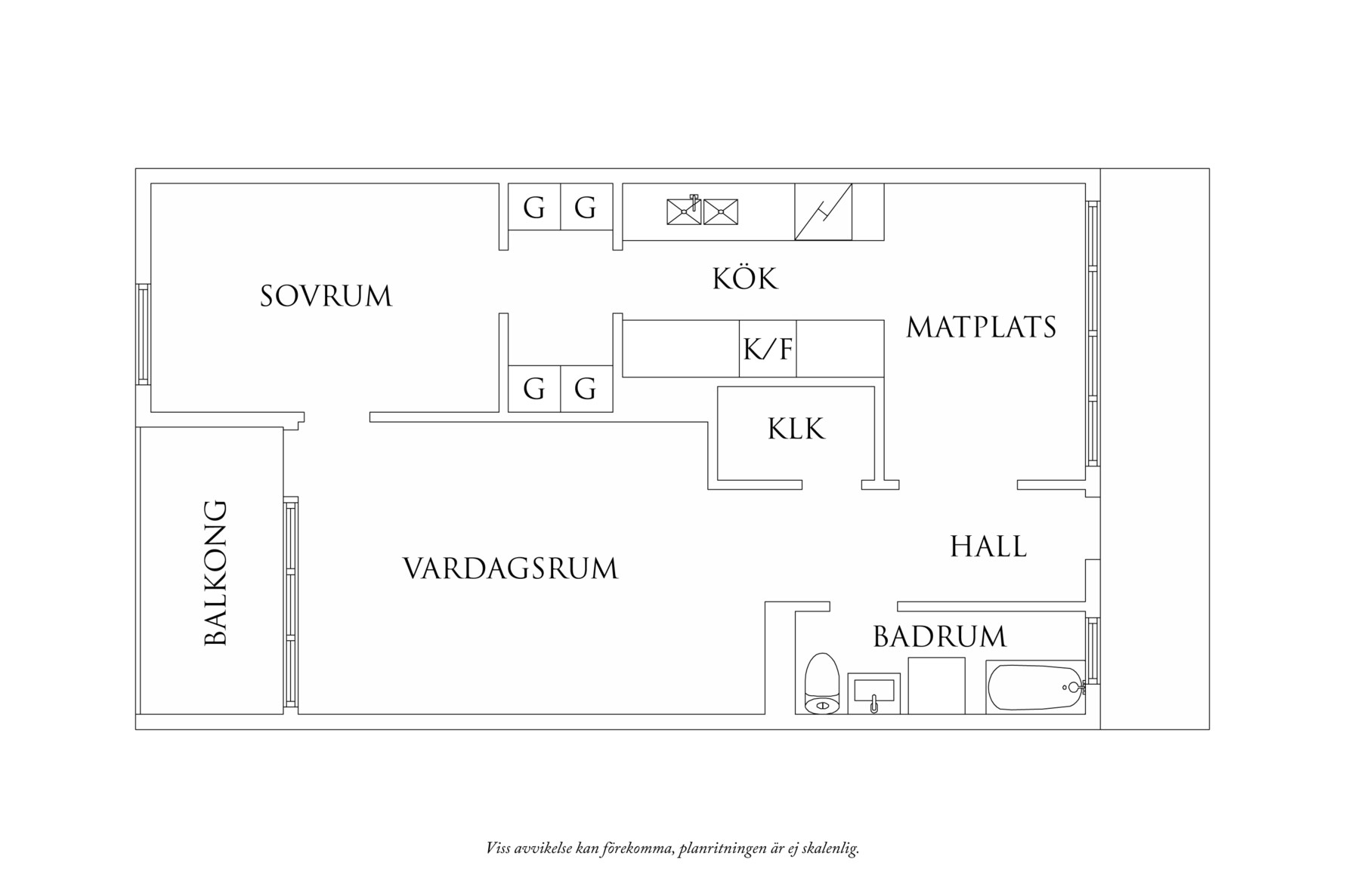 Planritning 1 Övralidsgatan 1