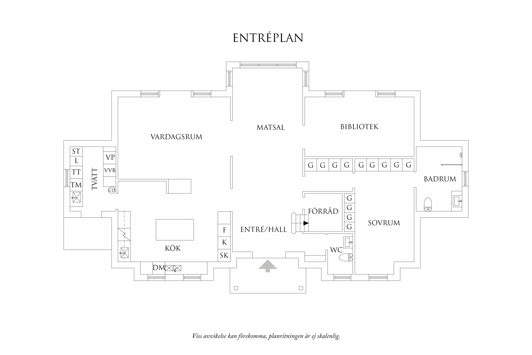 Planritning 1 Hamnvägen 1