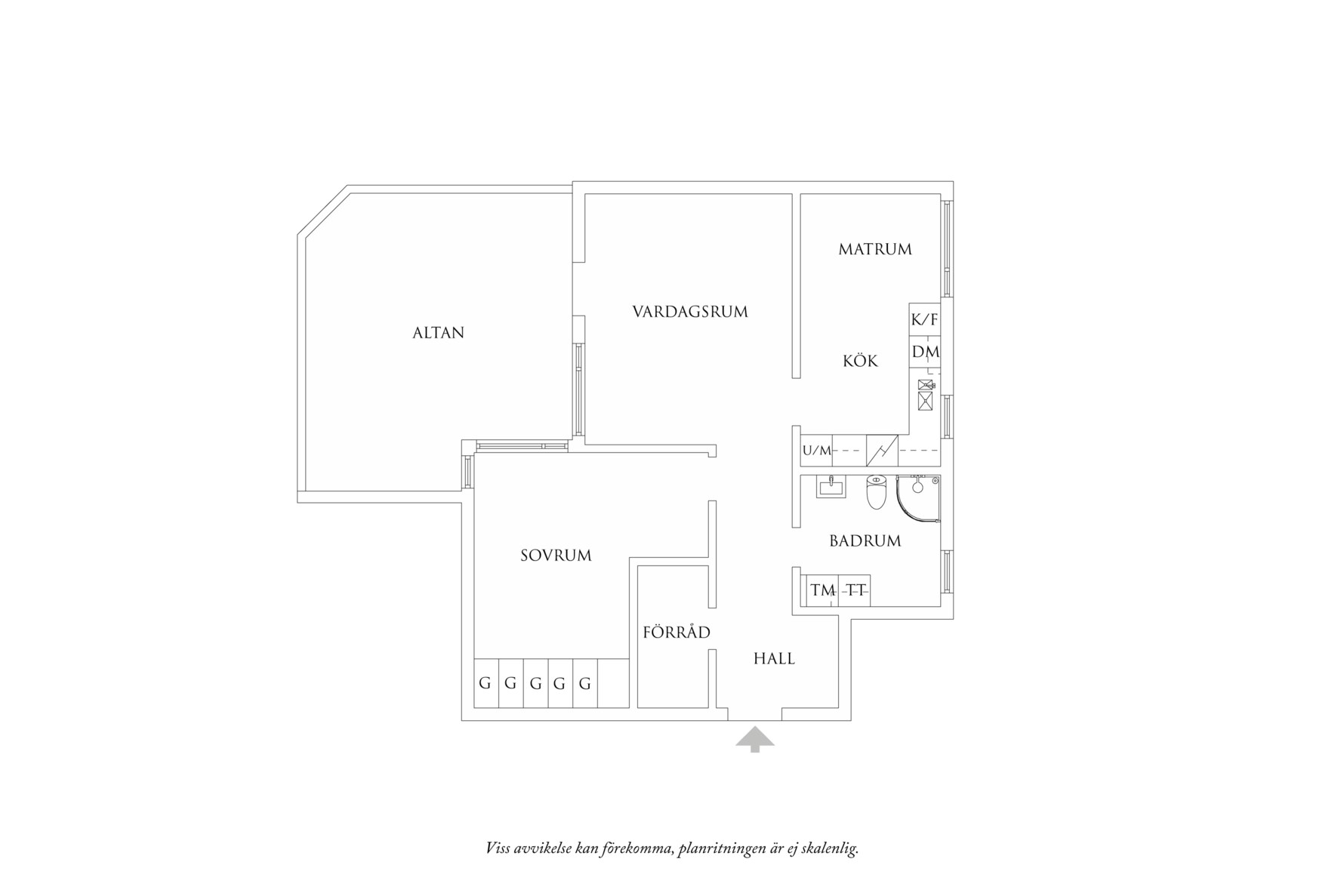 Planritning 1 Kamomillvägen 46