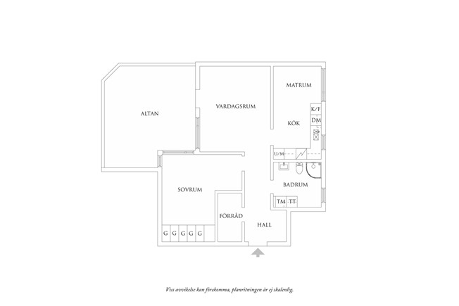Planritning 1 Kamomillvägen 46