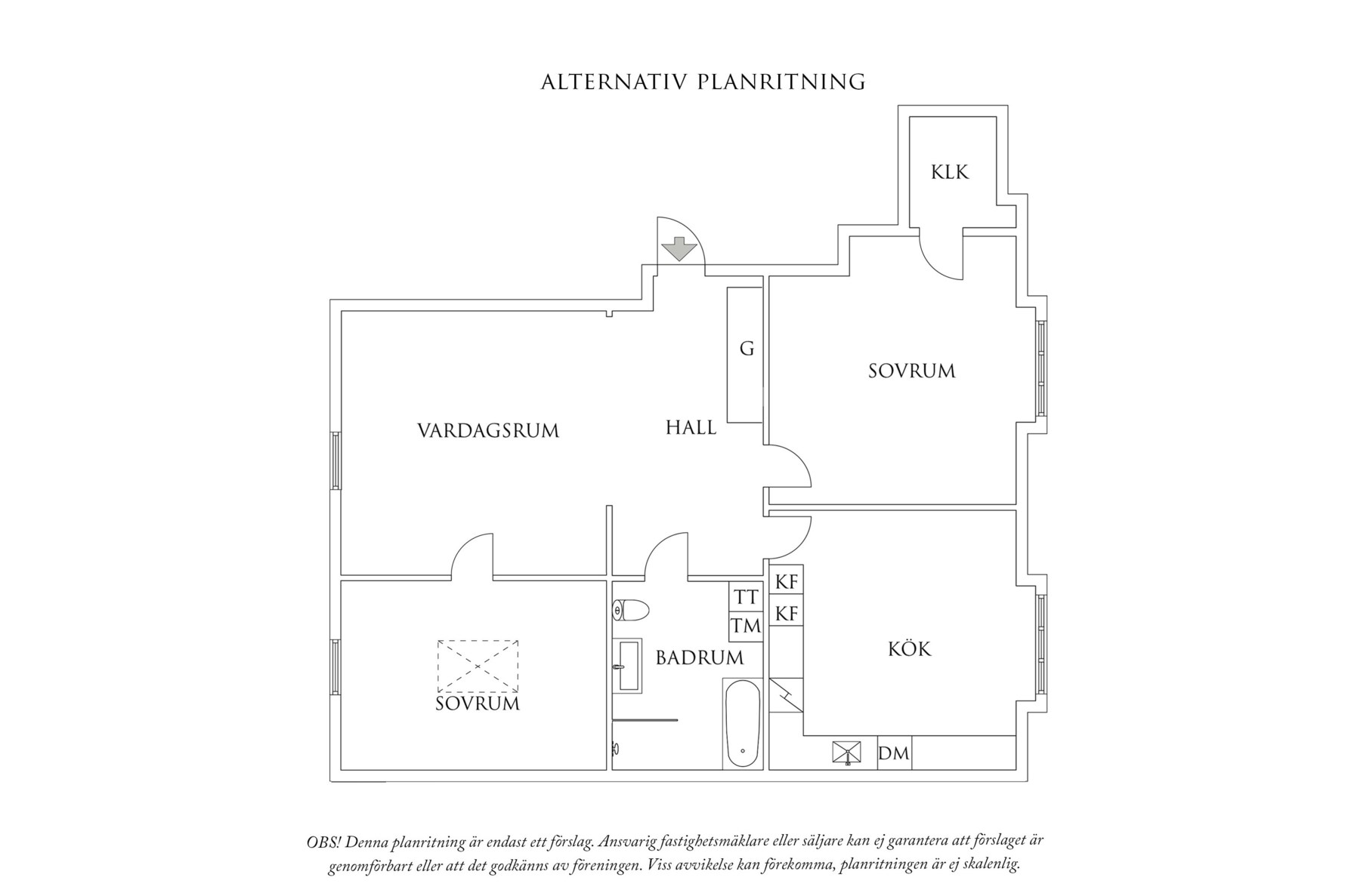 Planritning 2 Postgatan 3