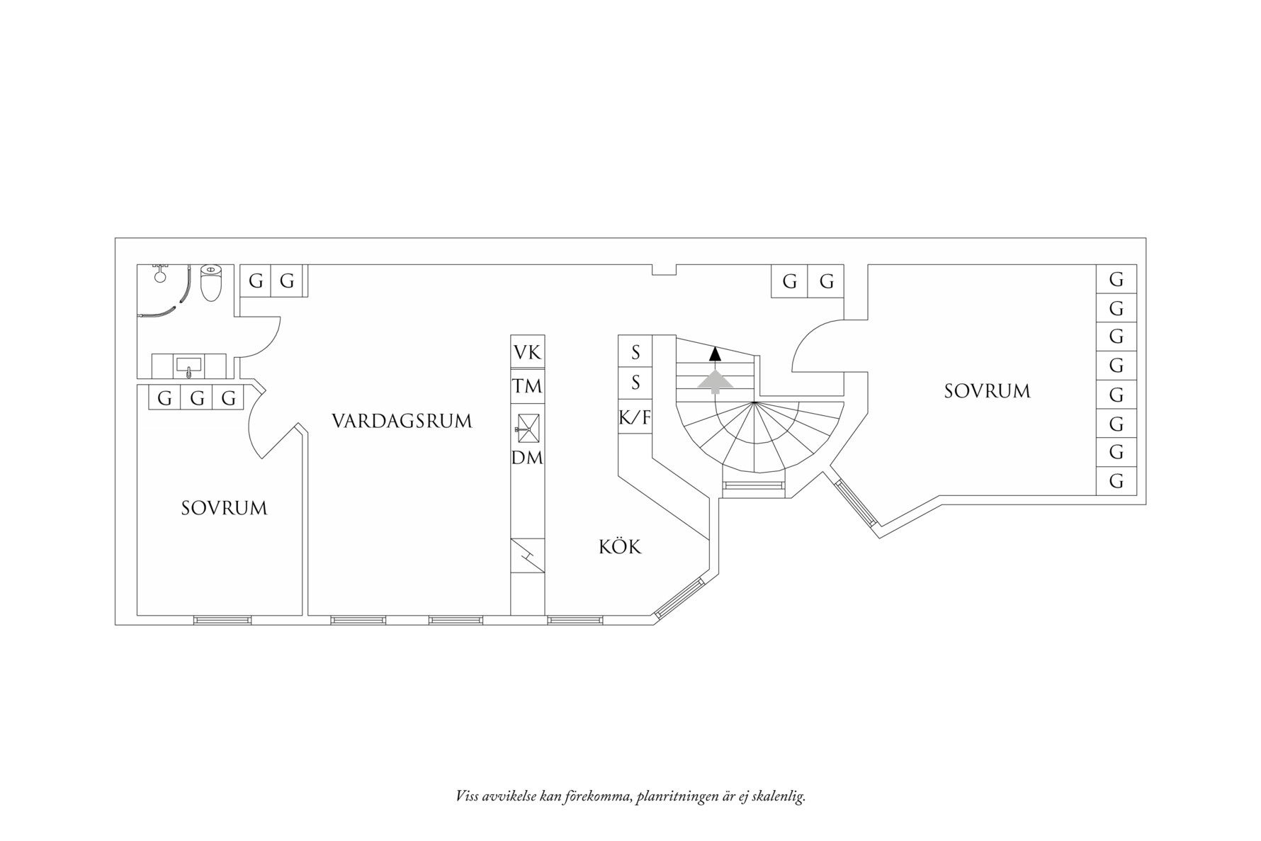 Planritning 1 Tegnérsgatan 11B