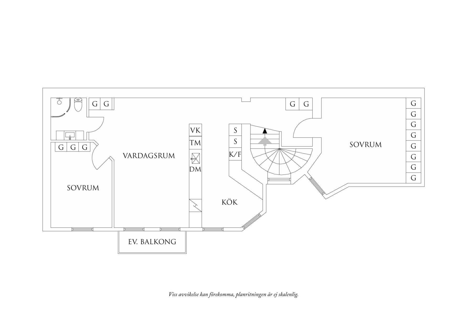 Planritning 2 Tegnérsgatan 11B