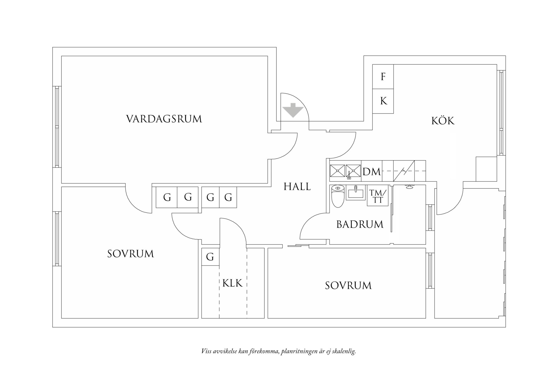 Planritning 1 Lantmilsgatan 6
