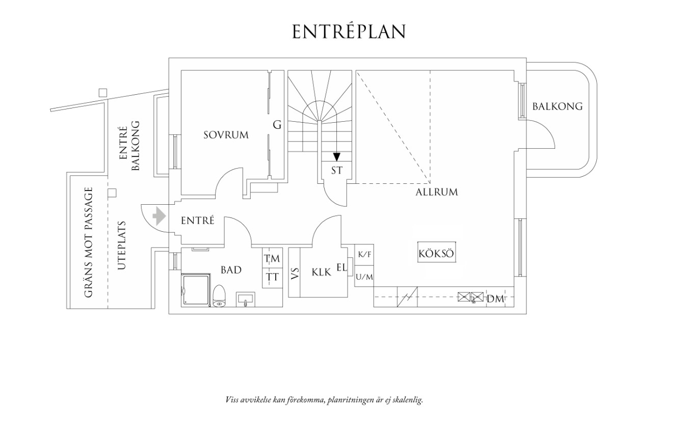 Planritning 1 Madängsgatan 9