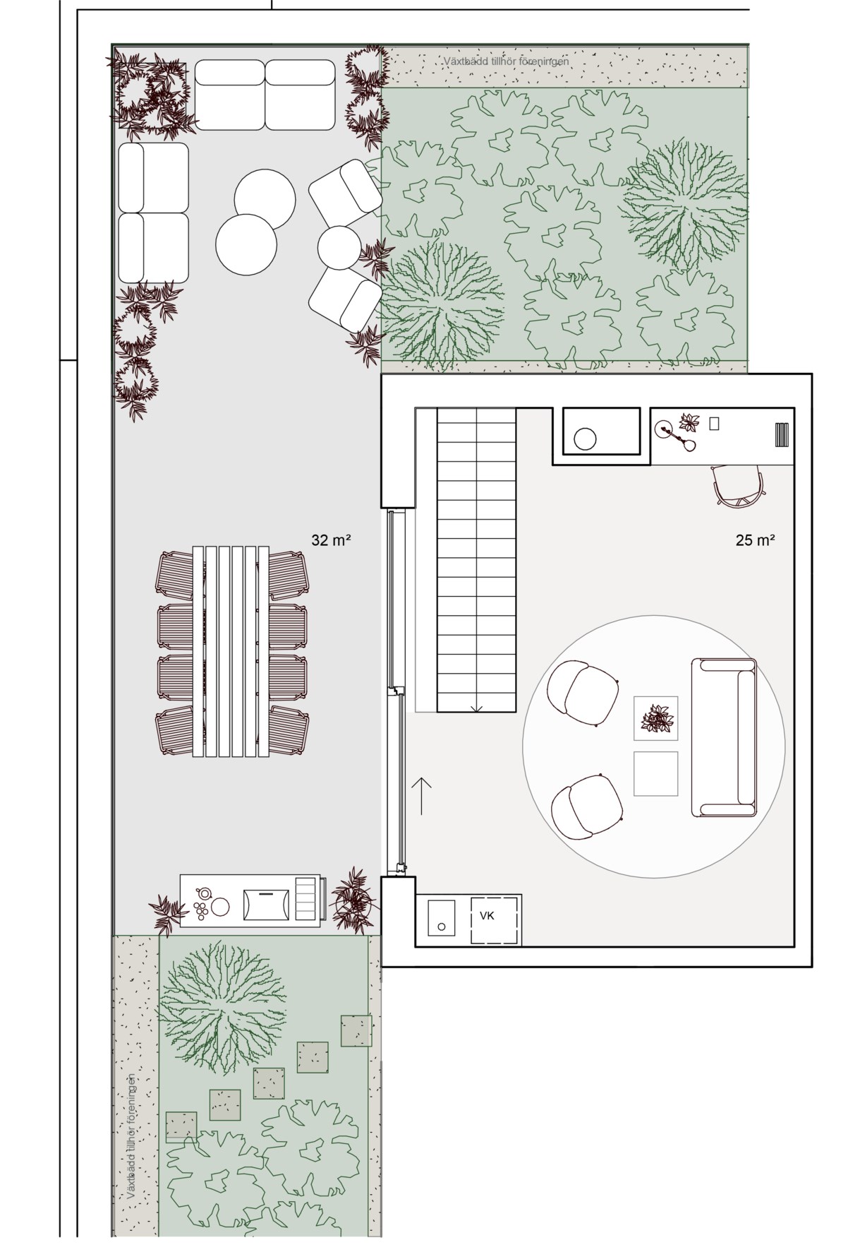Planlösning, etageplan 2 (Våning 17)