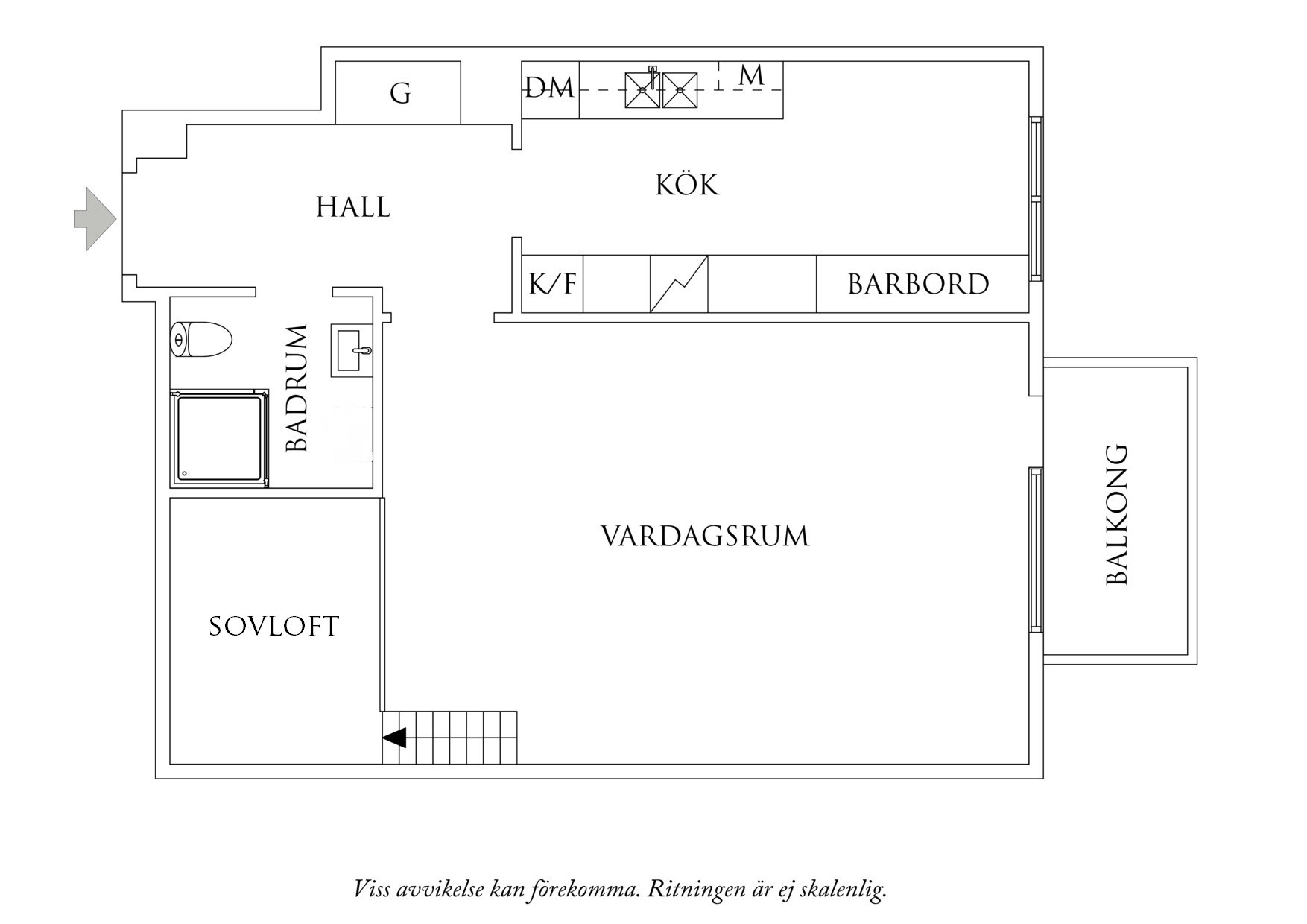 Planritning 1 Lemansgatan 8