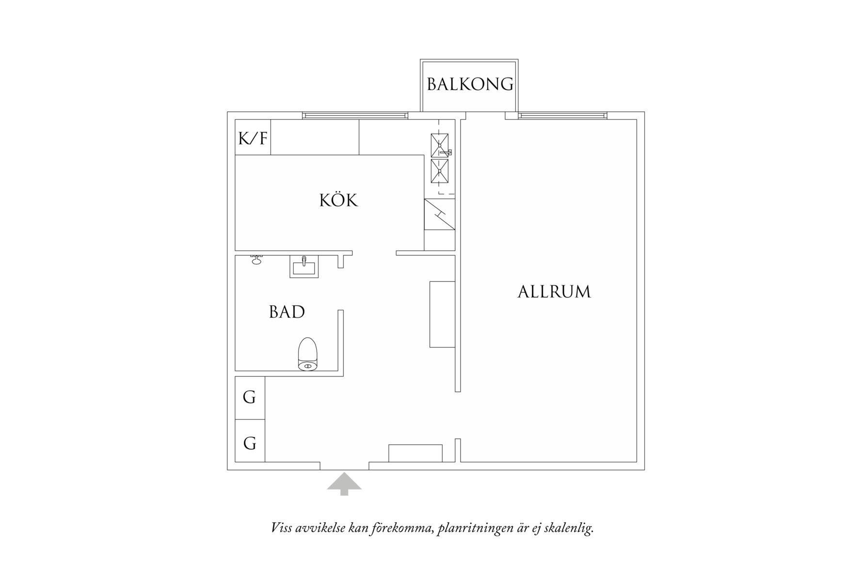 Planritning 1 Önskevädersgatan 27