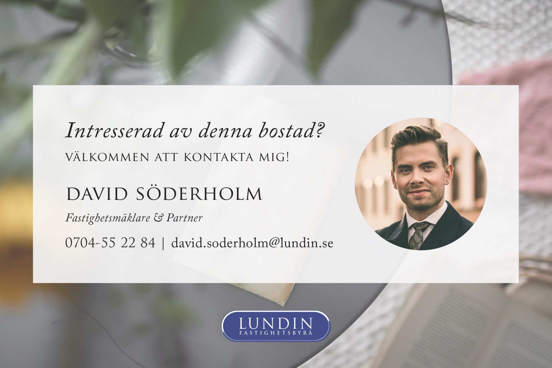 Välkommen att kontakta David