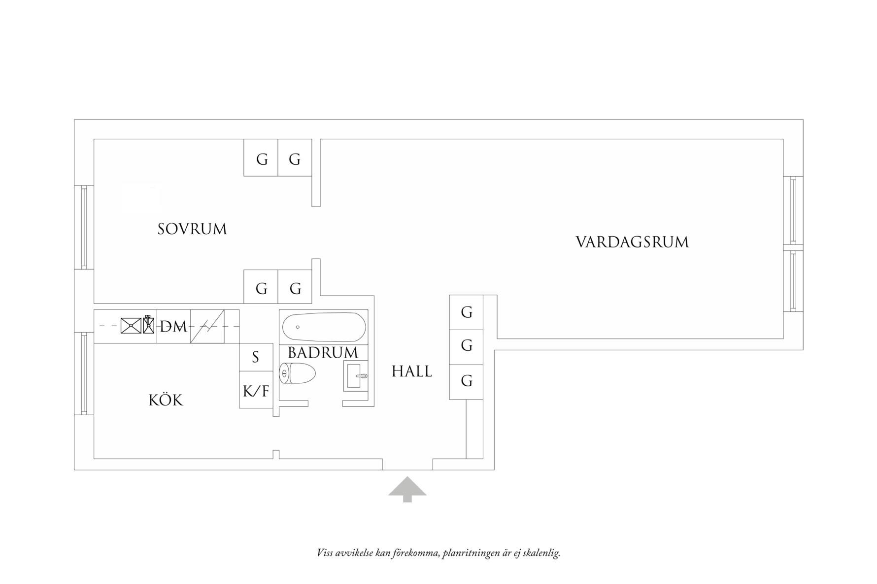 Planritning 1 Spaldingsgatan 9