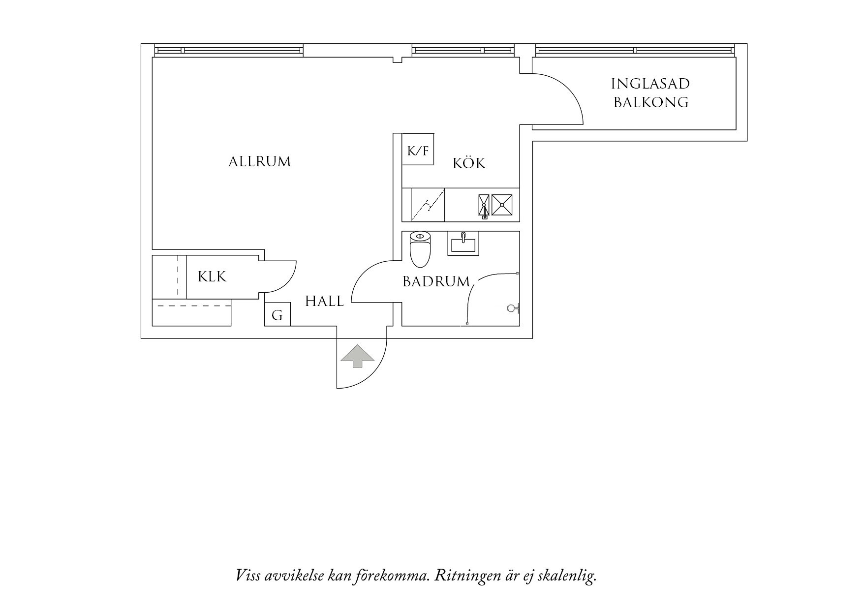 Planritning 1 Marklandsgatan 63