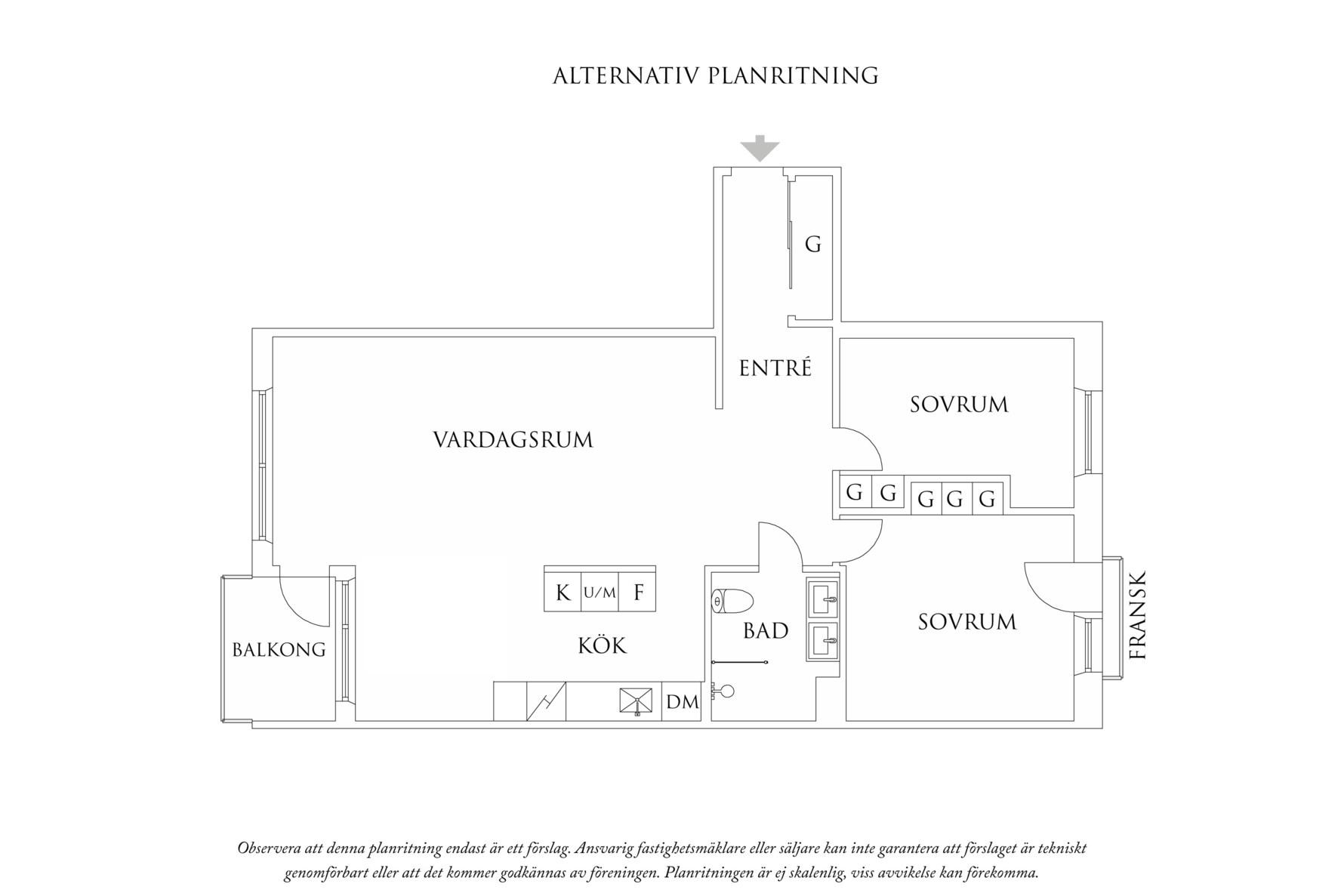 Planritning 1 Chalmersgatan 18