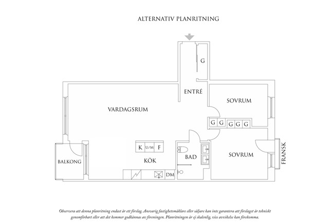 Planritning 1 Chalmersgatan 18