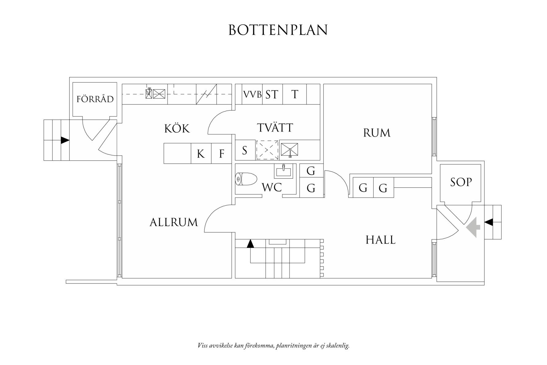 Planritning 1 Rävekärrsgatan 77