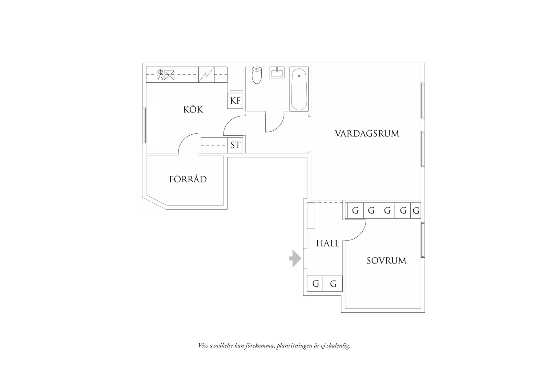 Planritning 1 Nordhemsgatan 41C