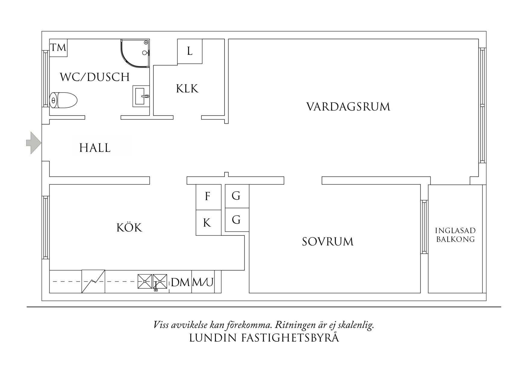 Planritning 1 Seglaregatan 4