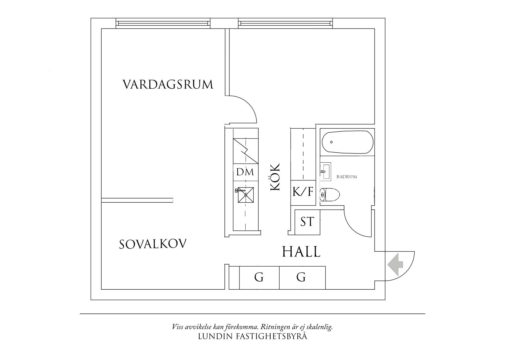 Planritning 1 Rangströmsliden 5