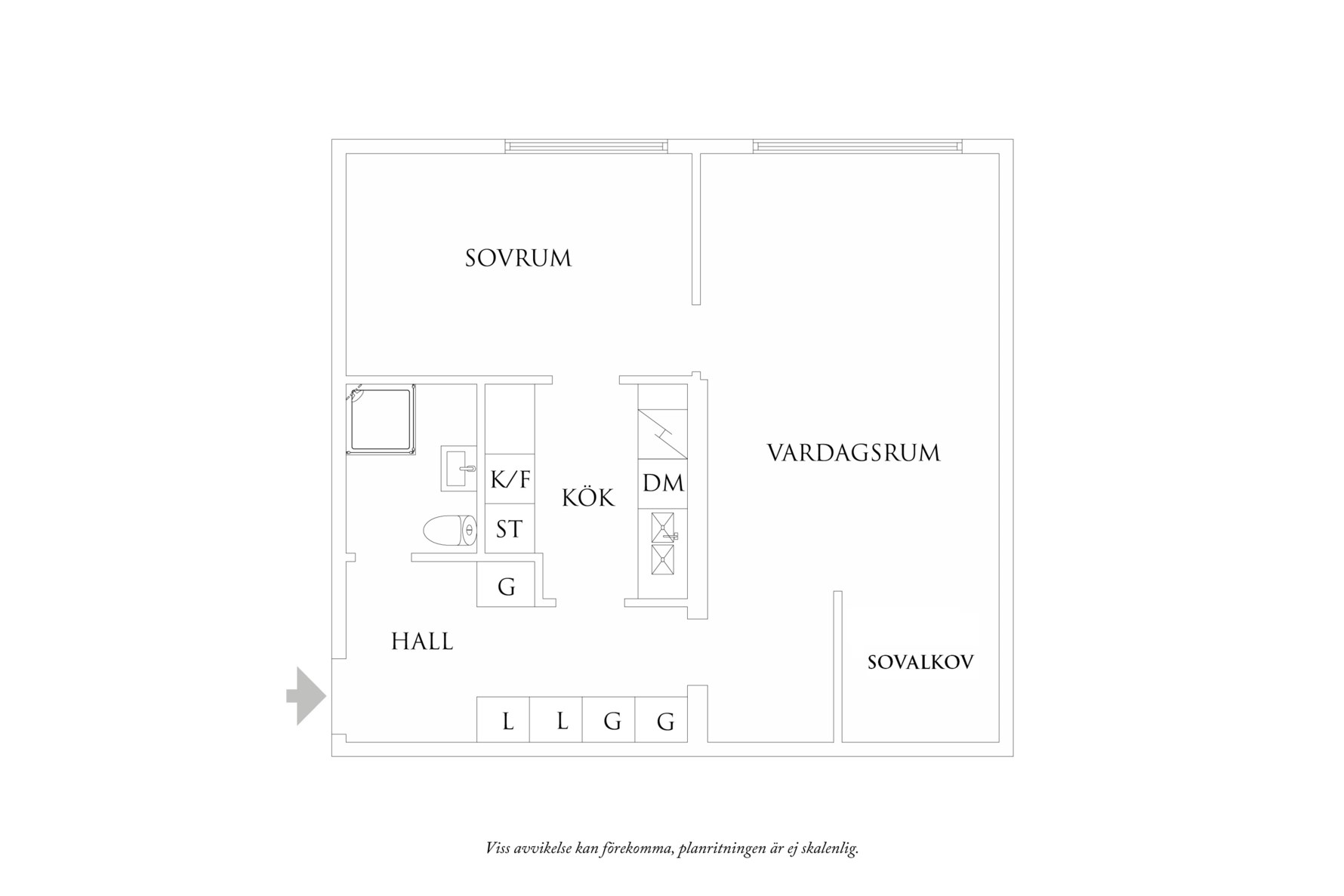Planritning 1 Skepparegången 22