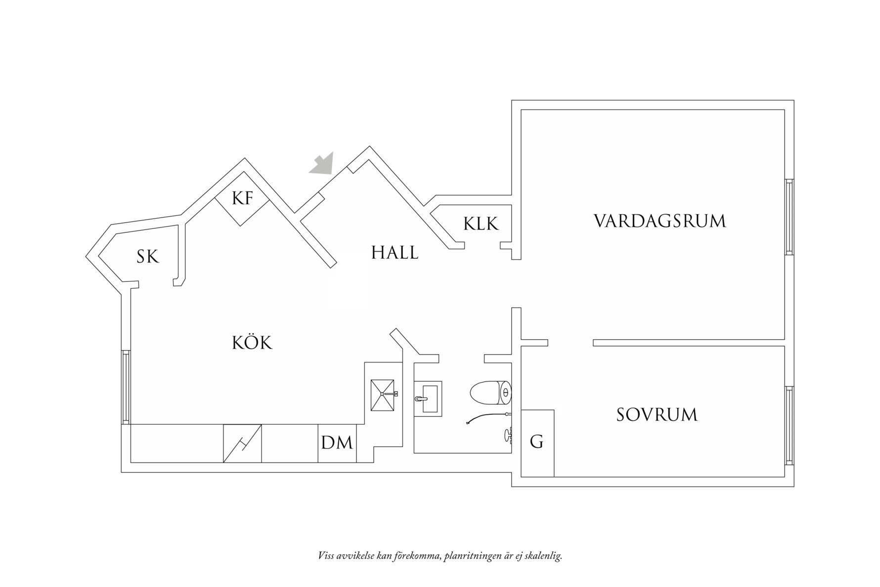 Planritning 1 Älvsborgsplan 5J