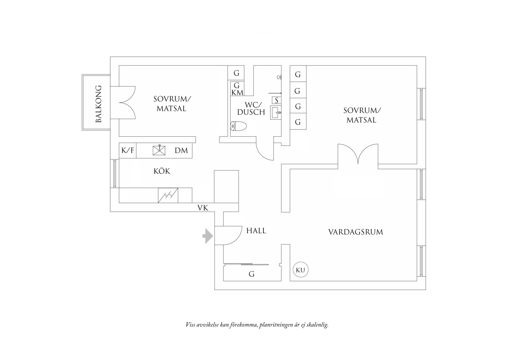 Planritning 1 Chalmersgatan 13