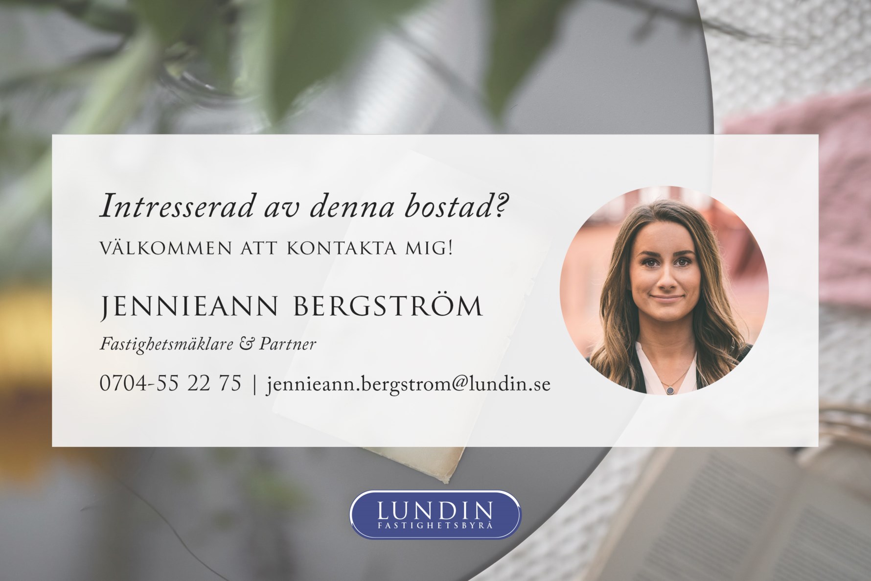 Välkommen att kontakta Jennieann