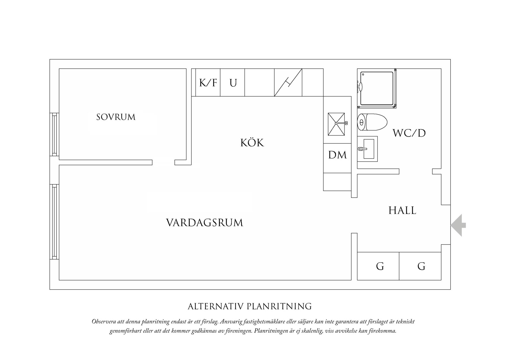 Planritning 2 Nordhemsgatan 48