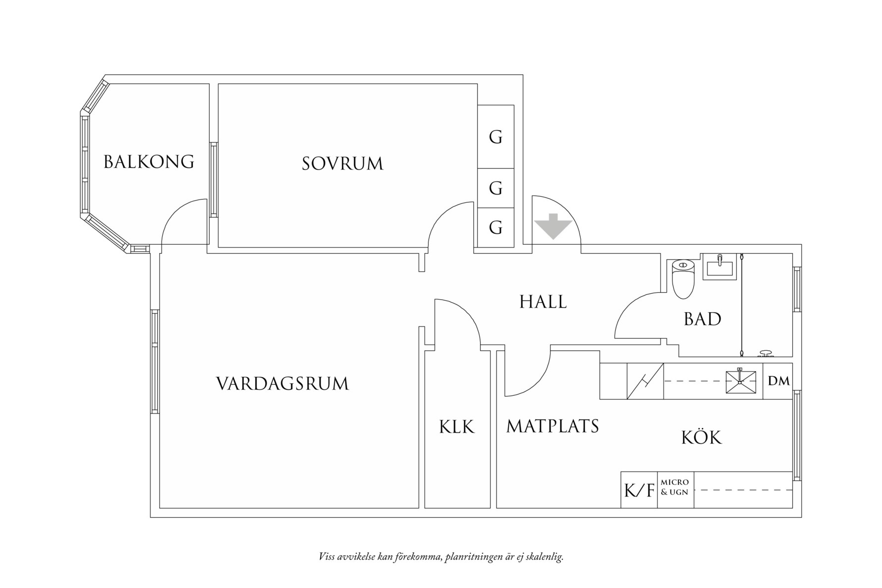 Planritning 1 Fastlagsgatan 21