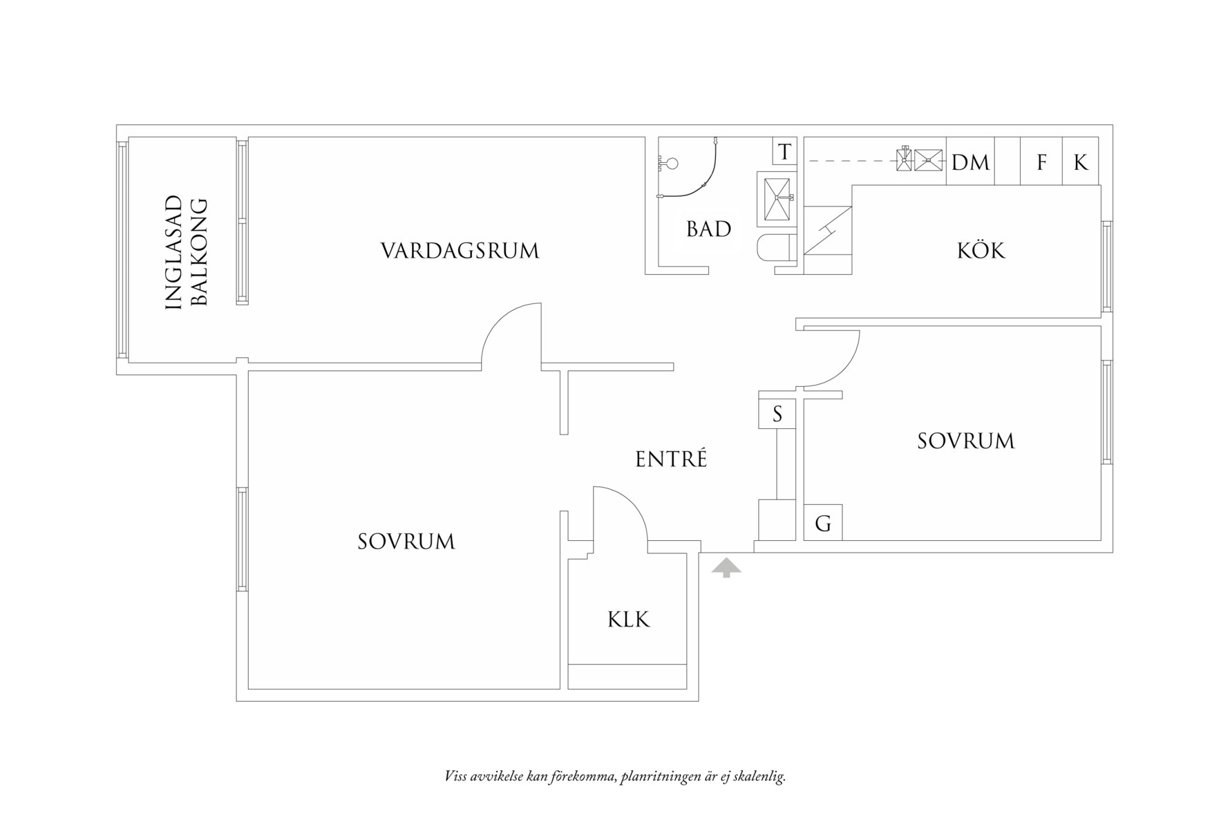 Planritning 1 Marklandsgatan 49
