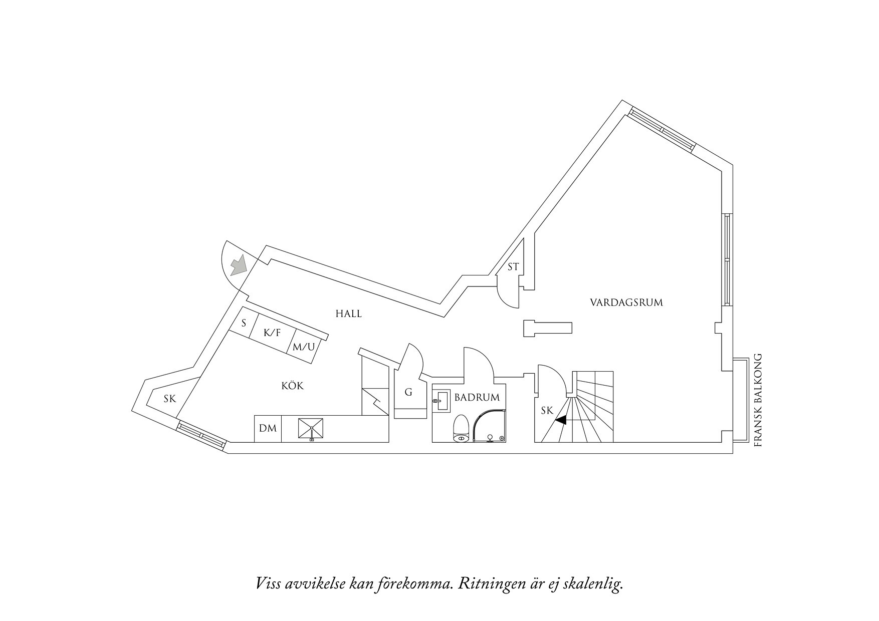 Planritning 1 Gustavsplatsen 1A