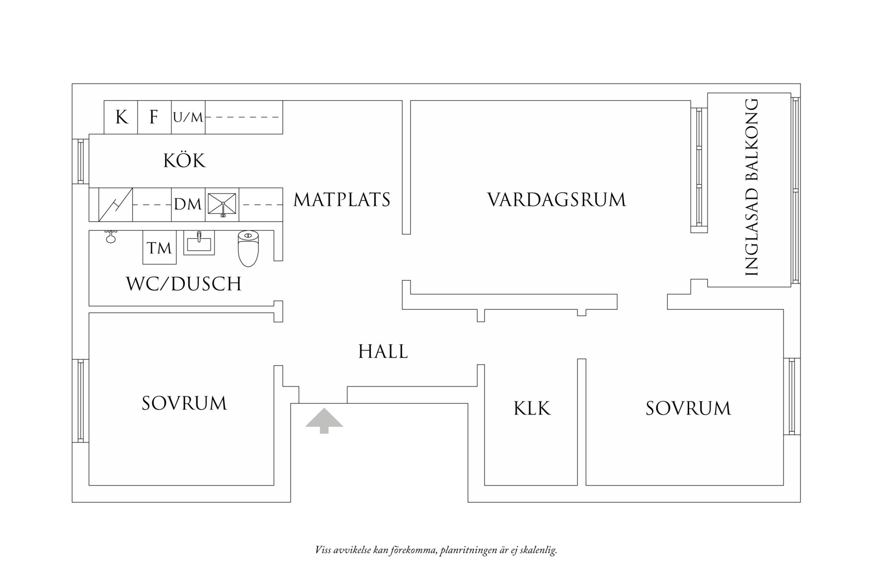 Planritning 1 Kapplandsgatan 76