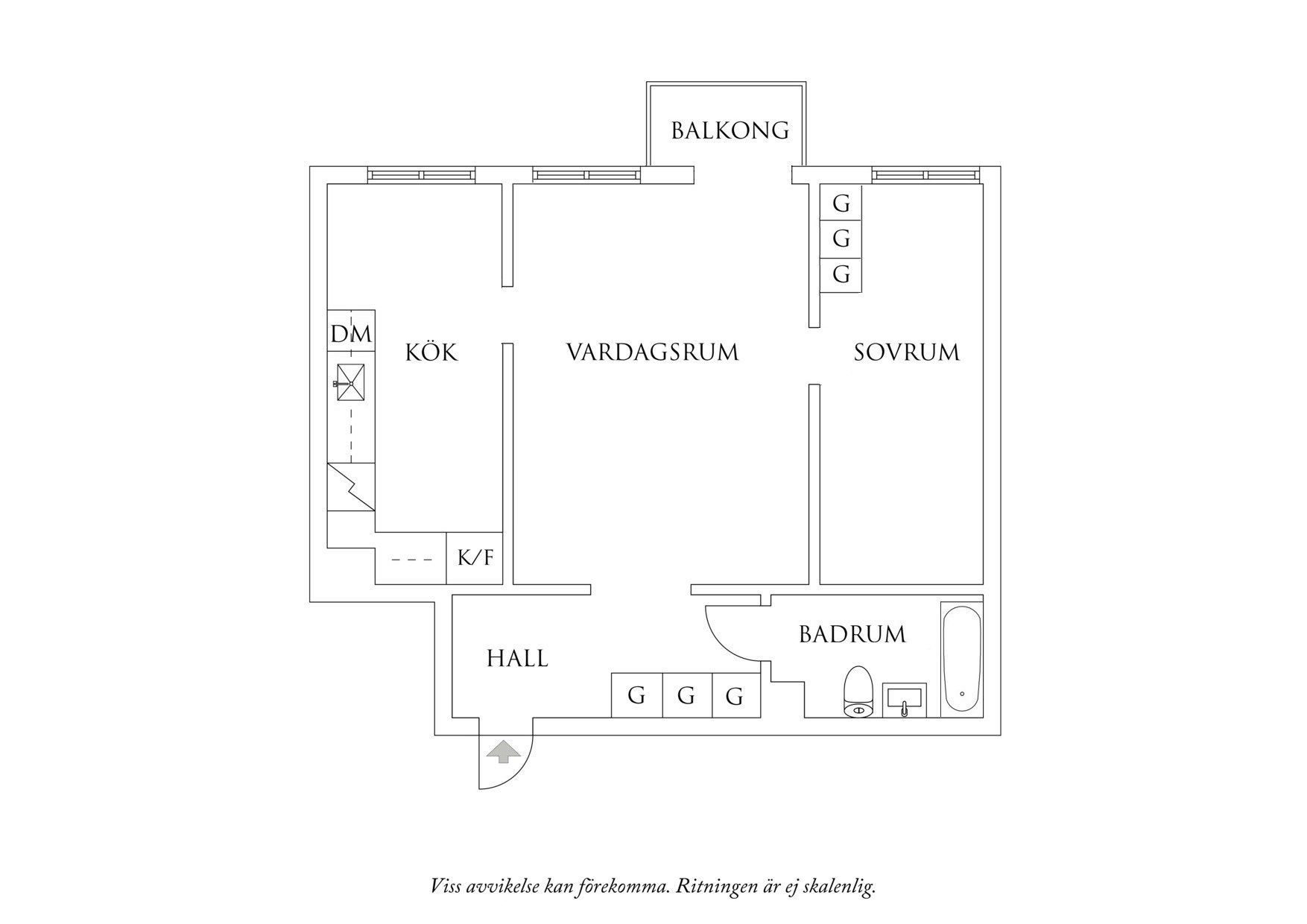 Planritning 1 Ålandsgatan 3
