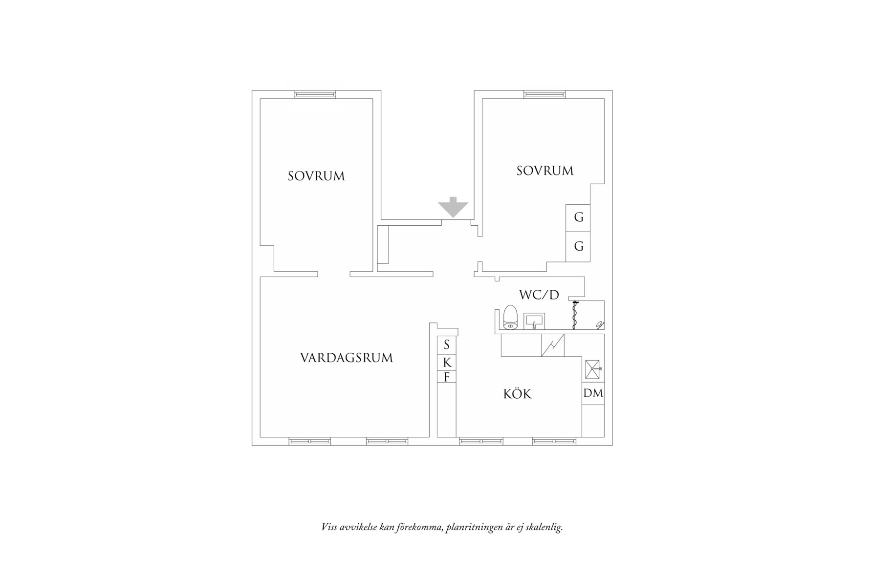 Planritning 1 Ånäsvägen 4B