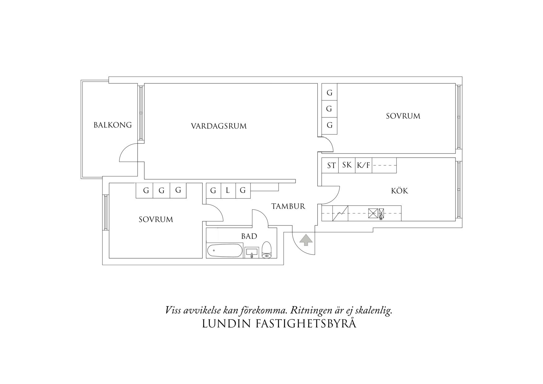 Planritning 1 Klostergången 3