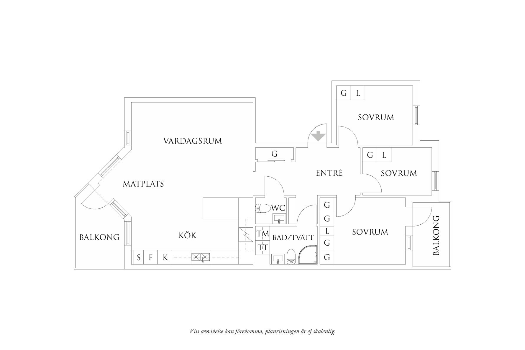Planritning 1 Ugglegården 14