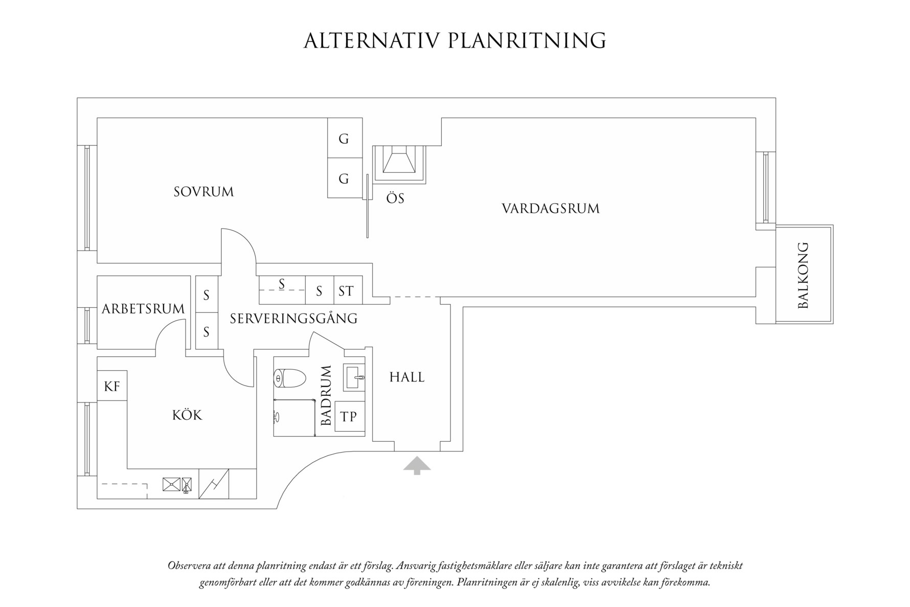 Planritning 2 Vidblicksgatan 3