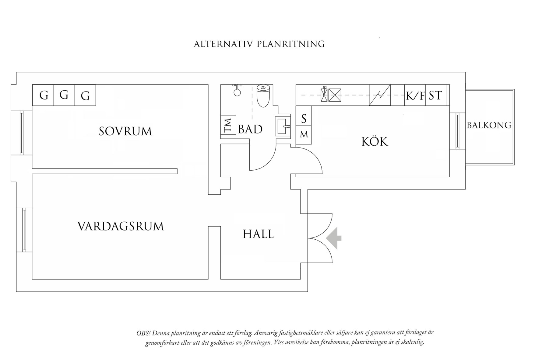 Alternativ planritning