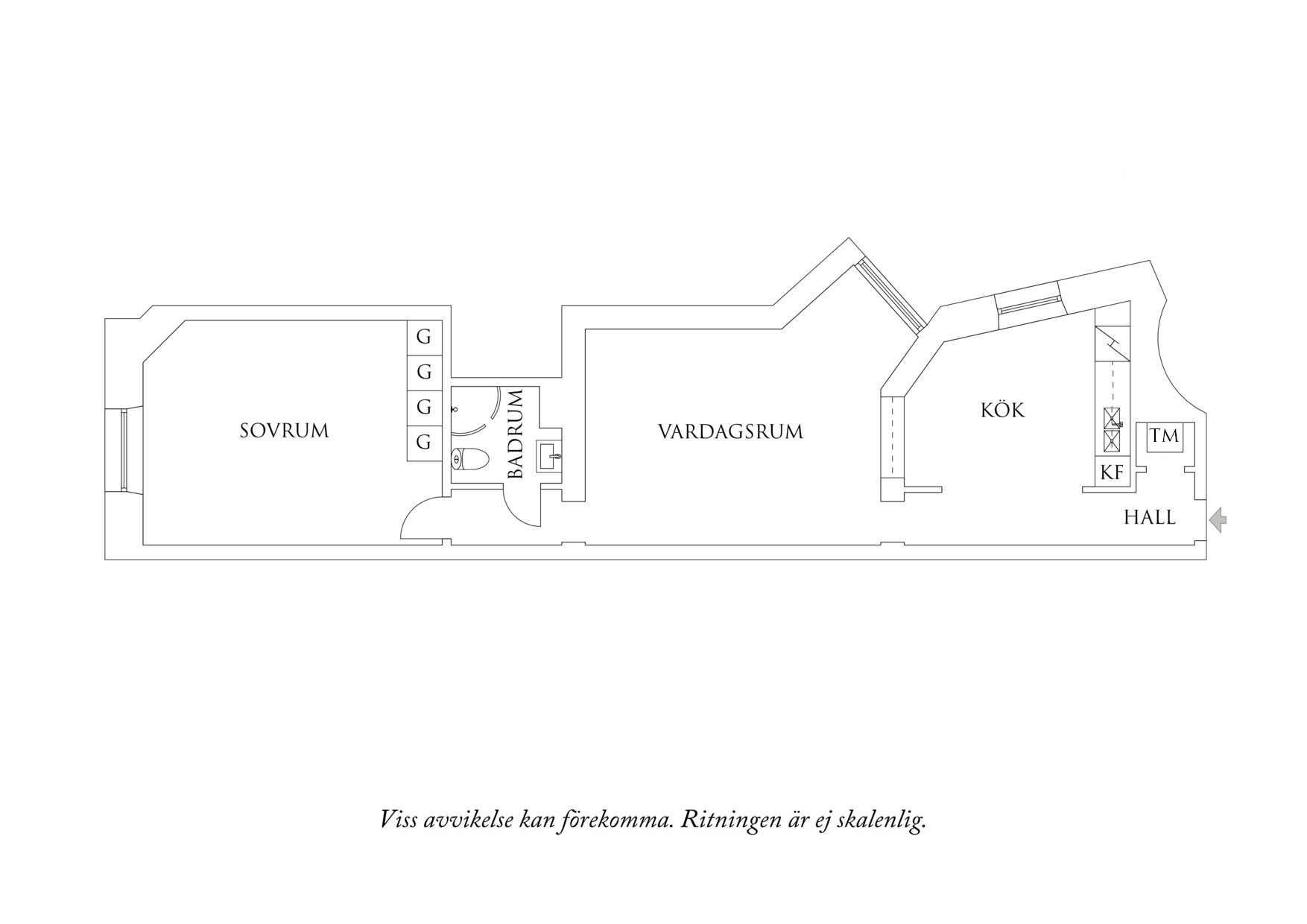Planritning 1 Hedåsgatan 4A