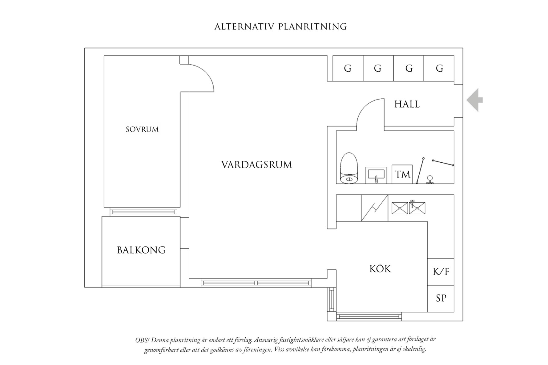 Alternativ planlösning