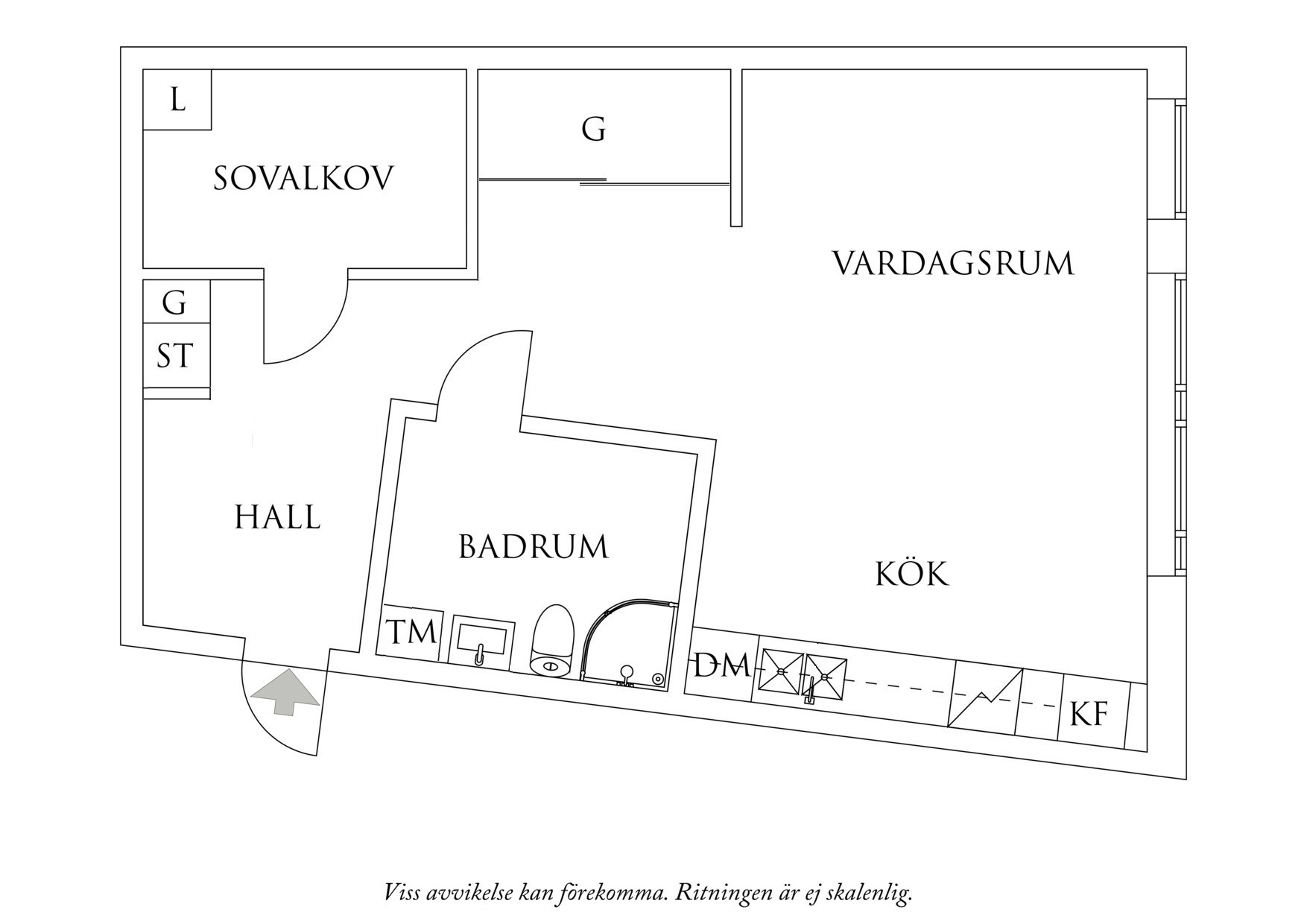 Planritning 1 Nordenskiöldsgatan 19