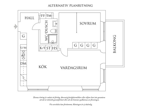 Planritning 2 Larssons Berg 2