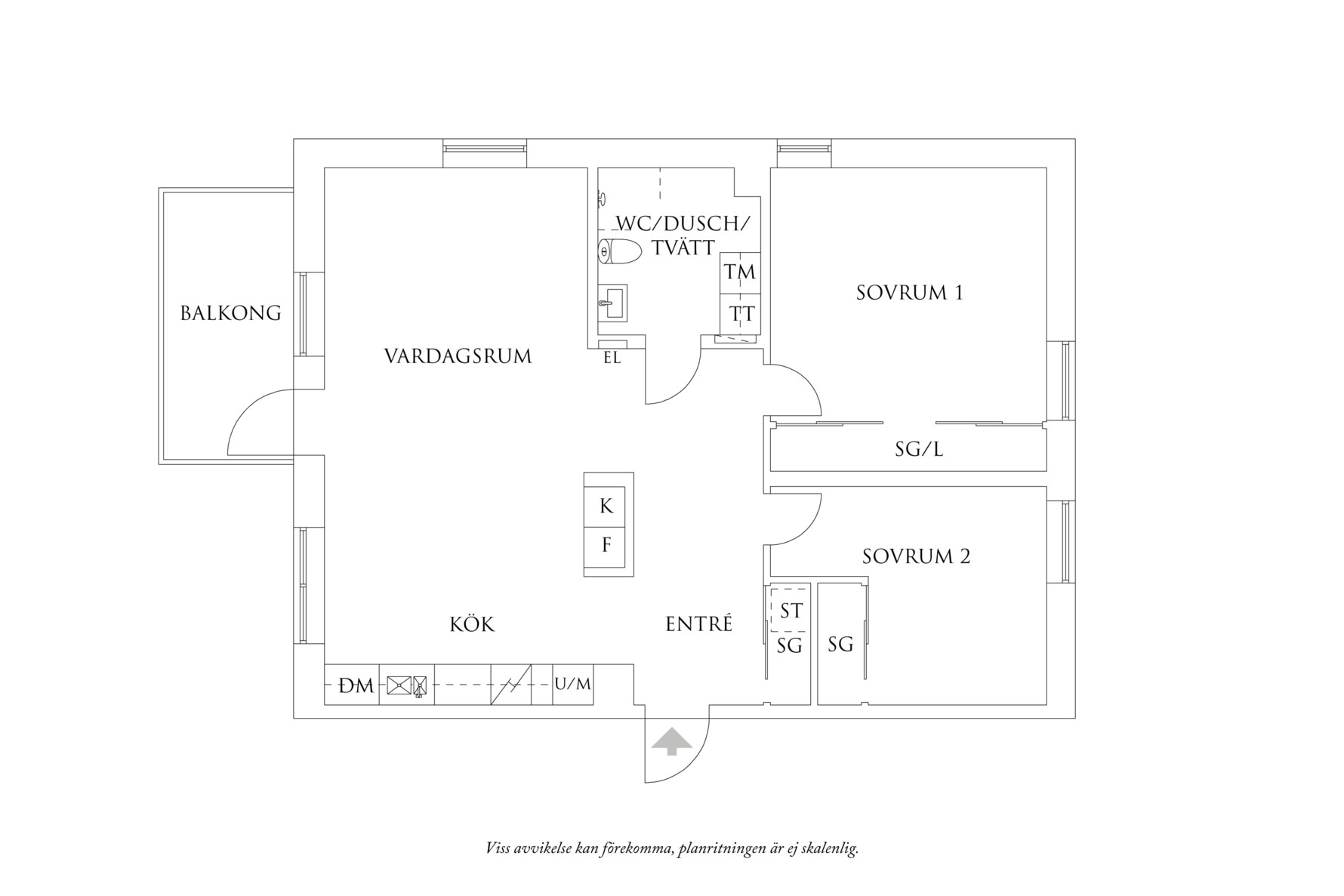 Planritning 1 Lillgårdens Gränd 1
