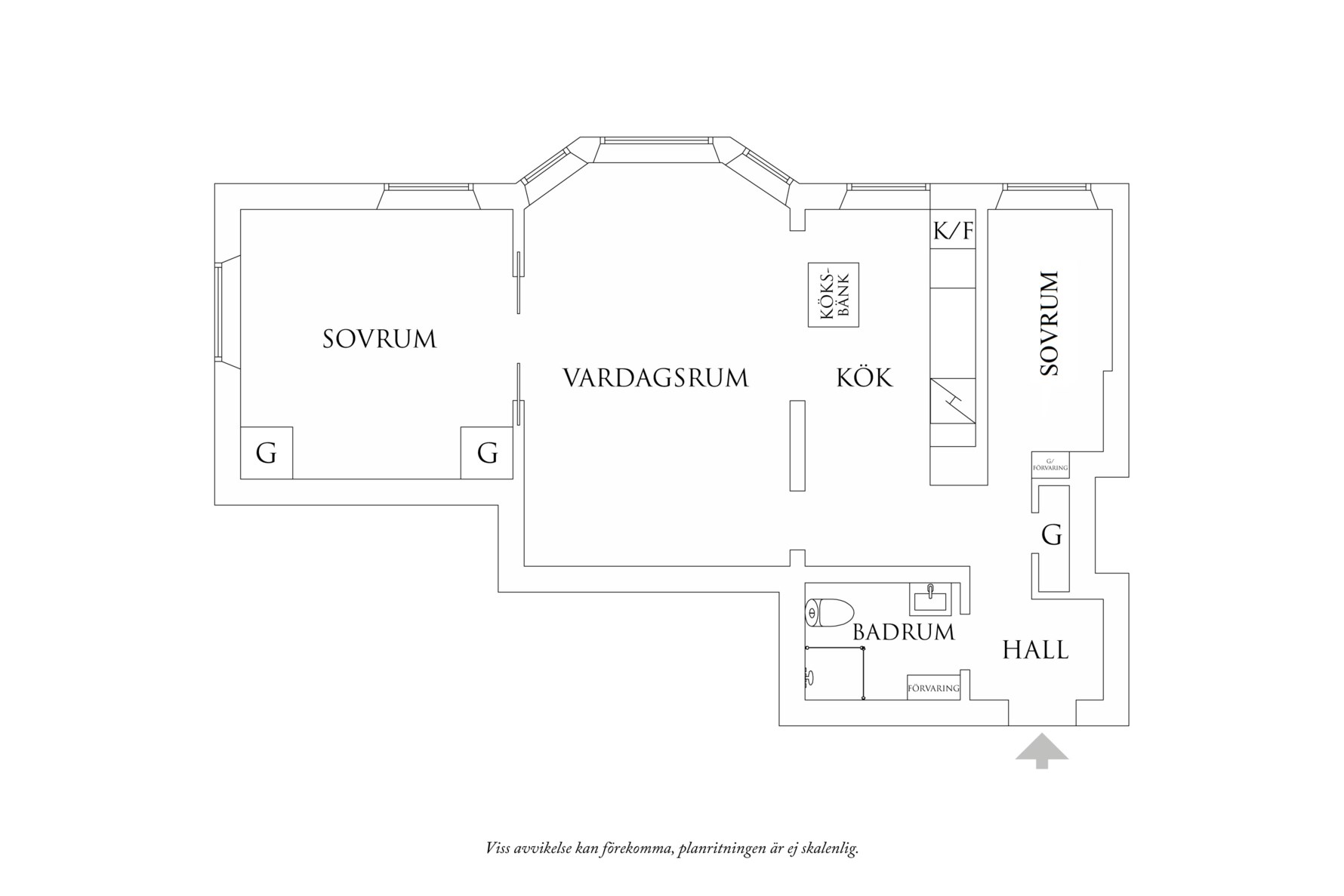 Planritning 1 Olivedalsgatan 16