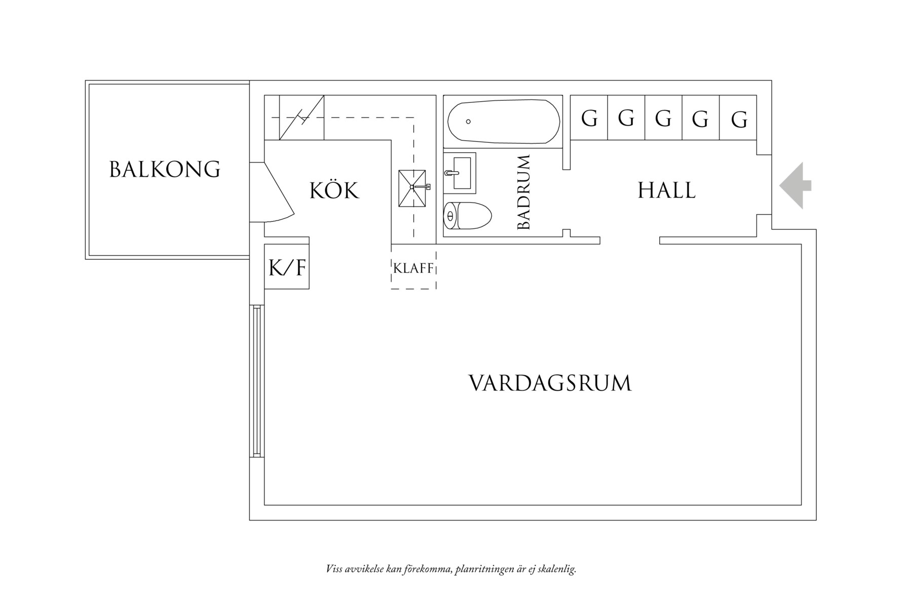 Planritning 1 Doktor Lindhs gata 6